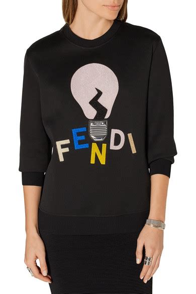 fendi shearling sweatshirt.